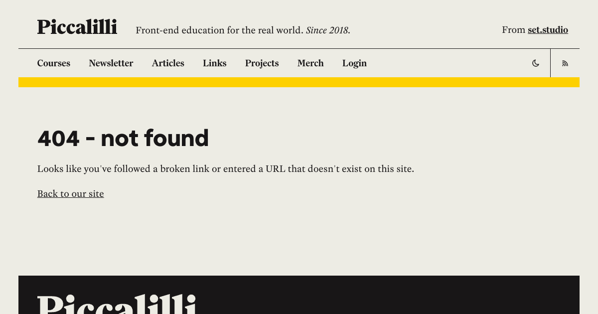 piccalil.li - Publishing on the Atmosphere with Standard.site